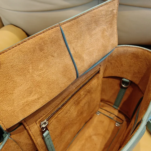 Bottega Veneta Arco Mini Crossbody Bag Blue Green - Picture 8 of 16